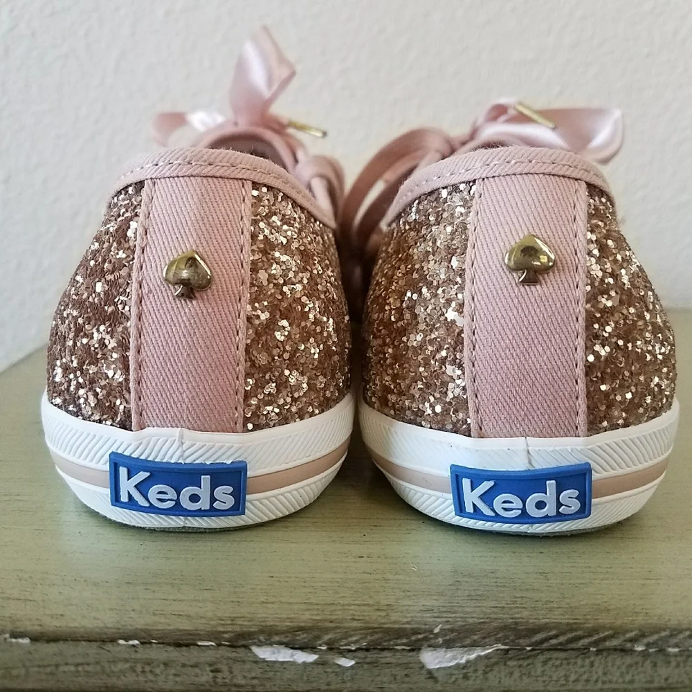 Keds x Kate Spade New York Glitter Lace-Up Sneakers
